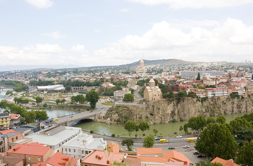 View of the historic center of Tbilisi. The Republic Of Georgia