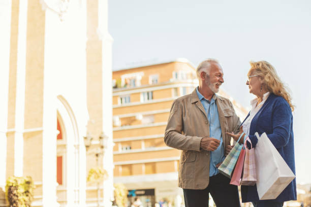 istock Happy couple on town square 875144592