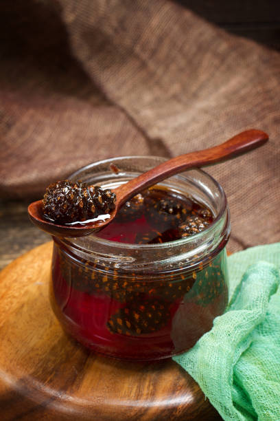istock Traditional Siberian dessert - young pine cones jam 875147354