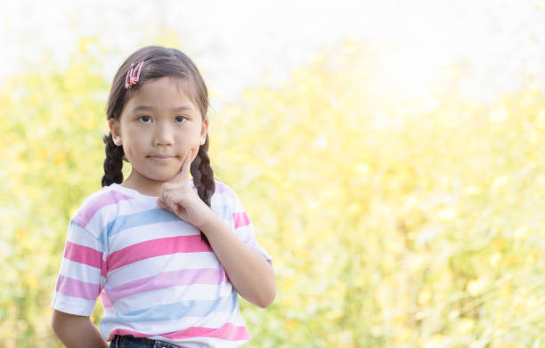 istock cute asian little girl thinking 875147494