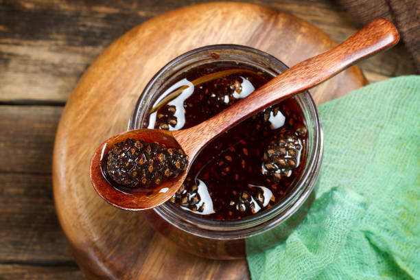 istock Traditional Siberian dessert - young pine cones jam 875147802