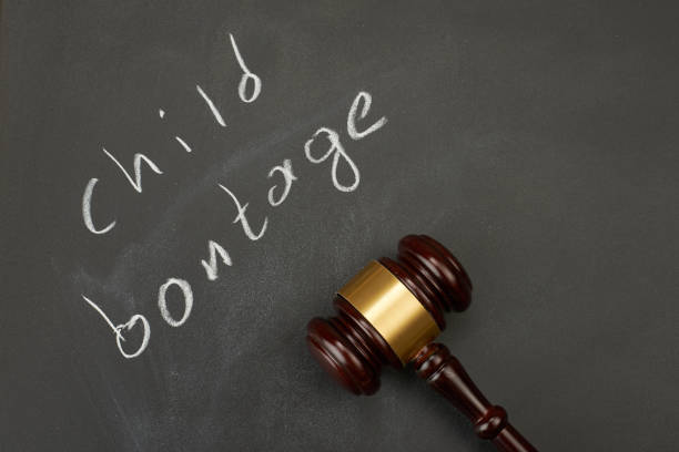 istock Judge gavel on blackboard background writing the word 