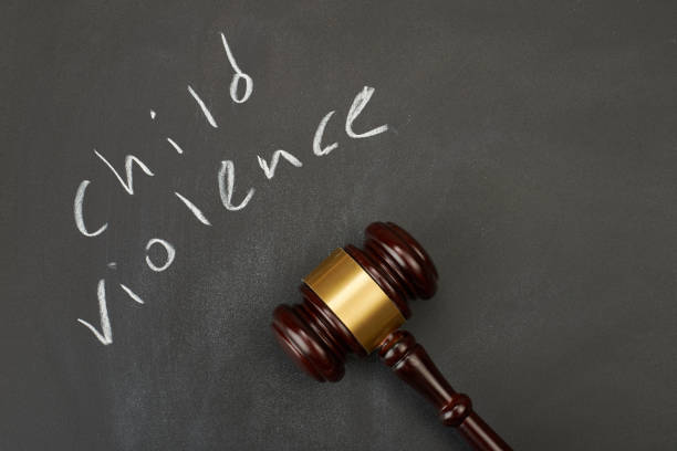 istock Judge gavel on blackboard background writing the word 