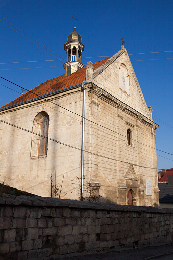 Medieval armenian church at Berezhany build in 1746 , Ternopil region, Ukraine.