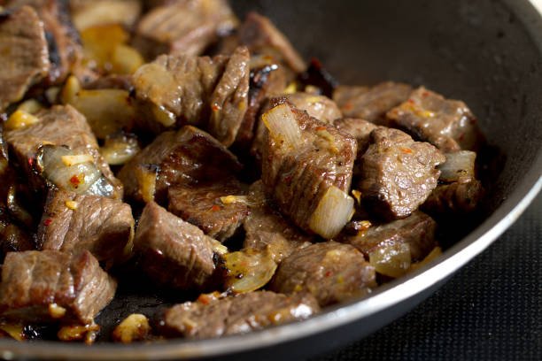 istock Braised beef with onion and garlic 875175988