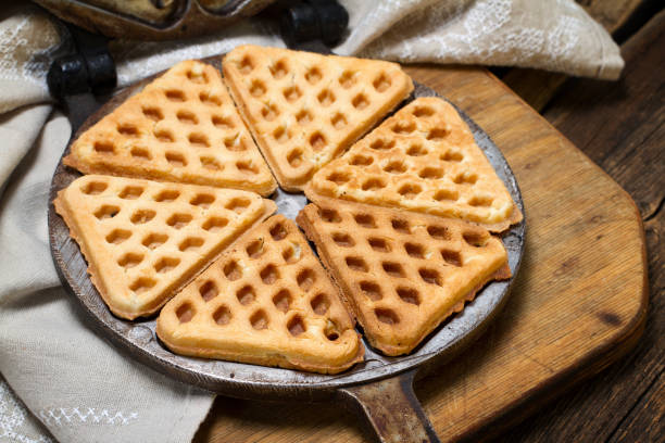 istock Old-fashioned homemade wafers 875178976