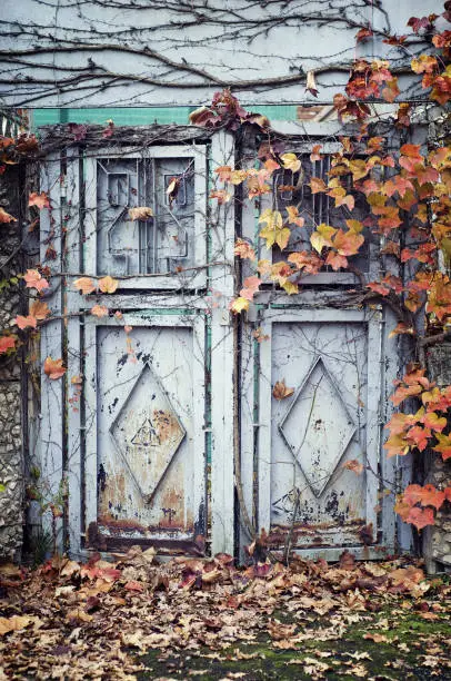 Photo of Old metal door.
