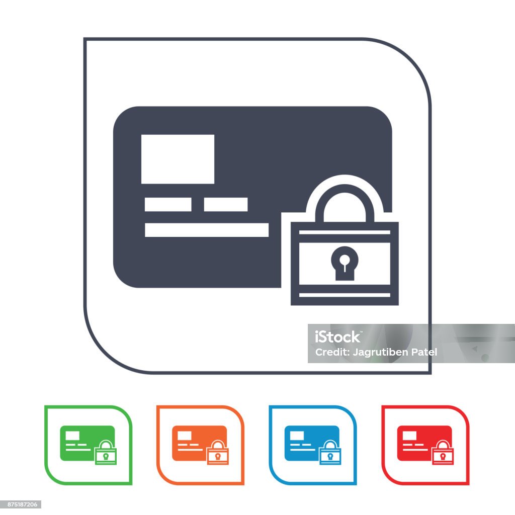 Secure Payment icon ATM stock vector