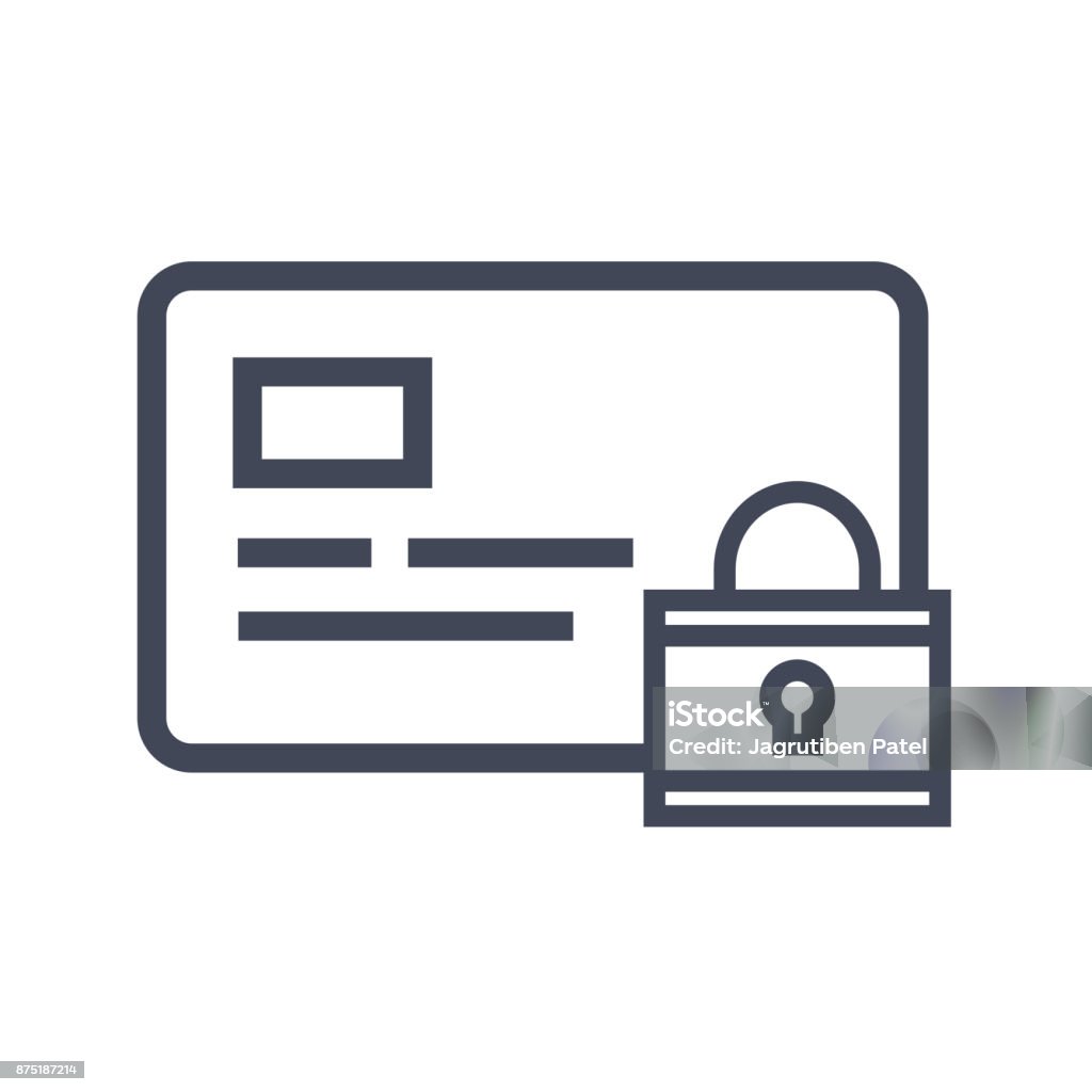 Secure Payment icon ATM stock vector