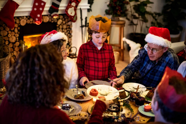 istock Family having a Christmas dinner 875190738