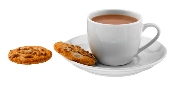istock White cup of hot drink on white isolated background 875193730