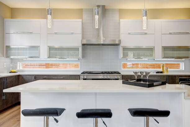 istock Luxury kitchen in a brand new home 875195242