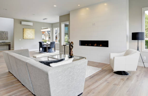 istock Contemporary style living room 875197858