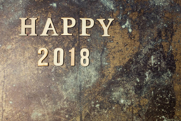 istock background with word 2018 happy new year. 875198450