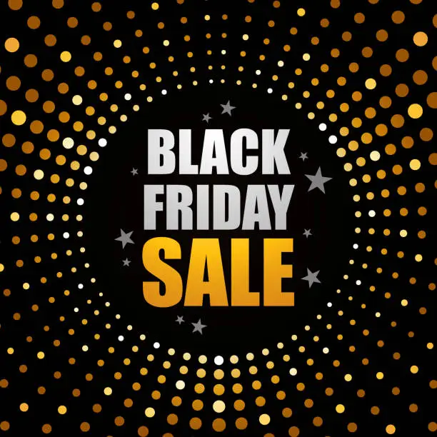 Vector illustration of Black Friday Sale Banner Template Design