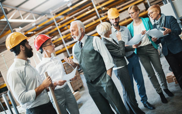 istock Industrial design team in a meeting. 875202418