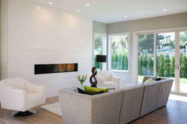 istock Contemporary style living room 875205794