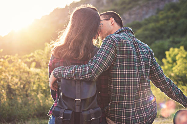 istock Kissing Couple at the Sunset 875206498