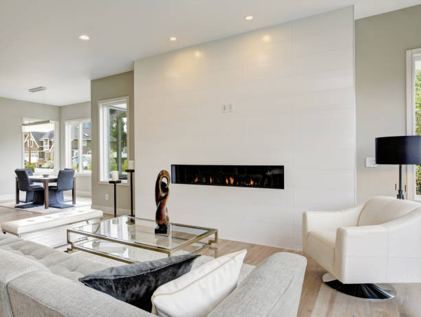 istock Contemporary style living room 875210434