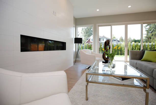 istock Contemporary style living room 875213560