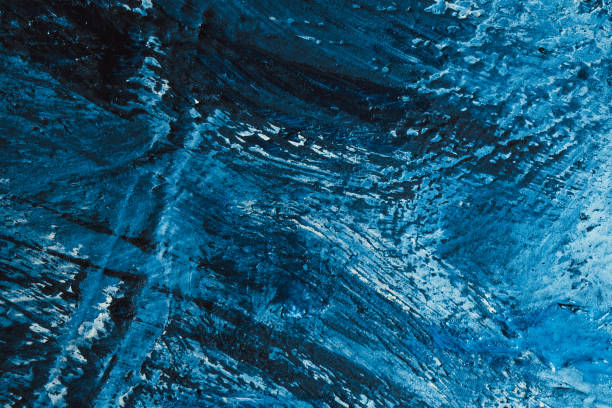 istock abstract blue paint strokes on the background 875221550
