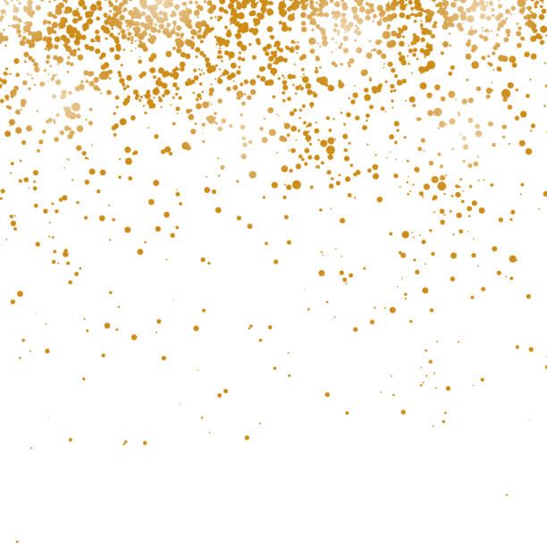 gold konfetti muster - jahr des schafes stock-grafiken, -clipart, -cartoons und -symbole