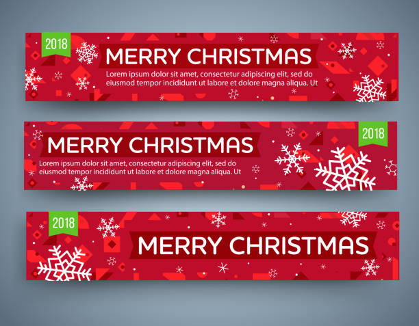 Big sale banner set Big sale banner set. Christmas New Year theme. Vector holiday shopping stock illustrations