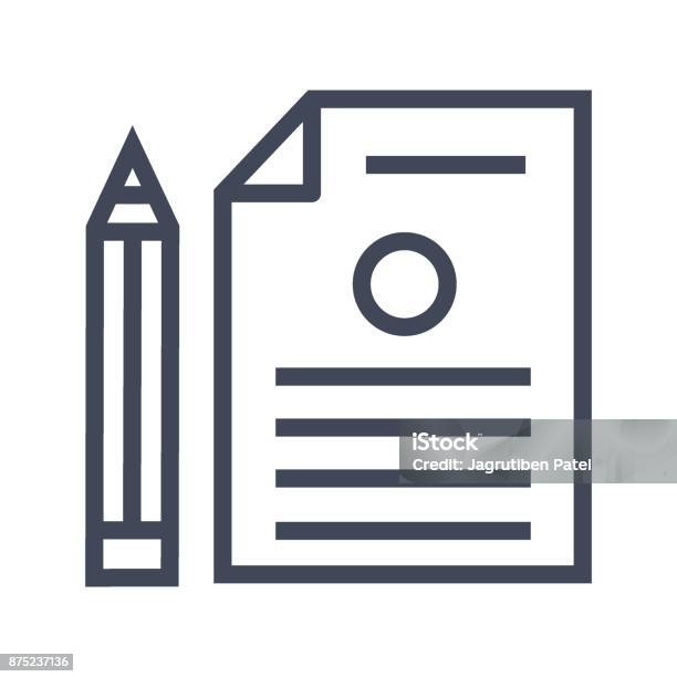 Contract File Pattern Contract Document File With Pen Vector Stock Illustration - Download ...