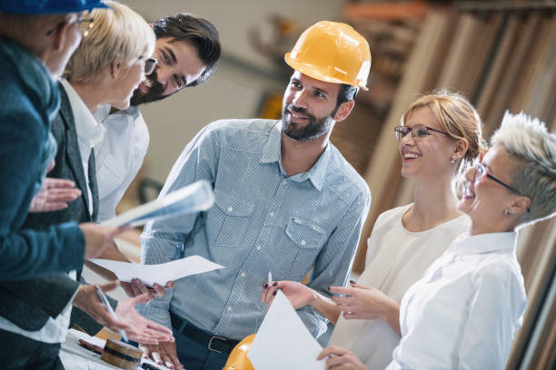istock Industrial design team in a meeting. 875237388