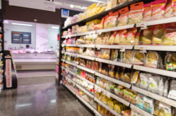 istock Blurred supermarket food 875241054