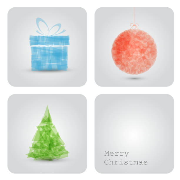 벡터 크리스마스 장식 카드 - christmas card christmas greeting card 2013 stock illustrations