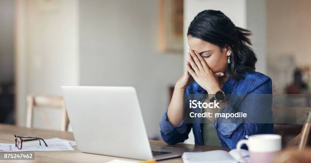When Working From Home Isnt Work Out Stock Photo - Download Image Now - Emotional Stress, Women, Frustration
