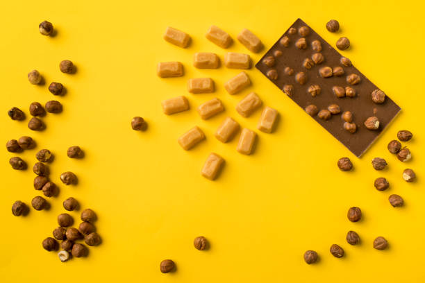 istock chocolate bar and iris milk candies 875250086