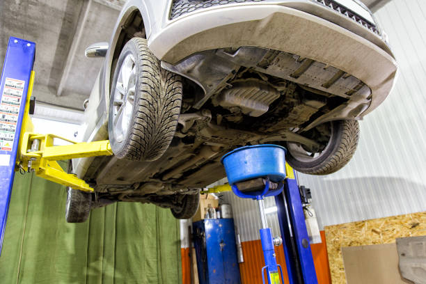 istock Car for repair service station 875253780