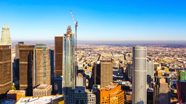 istock Aerial view of a Downtown LA 875255270