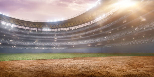 istock Professional baseball arena in 3D 875266424
