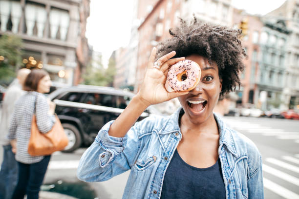 istock Title position - Happy woman without diet 875274740