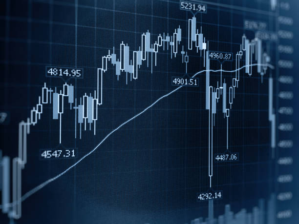 istock Stock market data chart investment graph 875275414