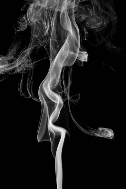 istock Movement of smoke,Abstract white smoke on black background 875275732