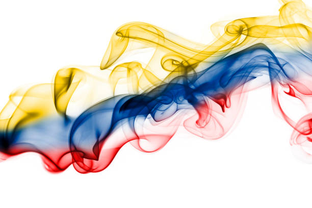istock Colombia smoke flag 875275912