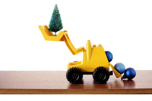 istock Christmas Decorations and Toy Truck 875281800