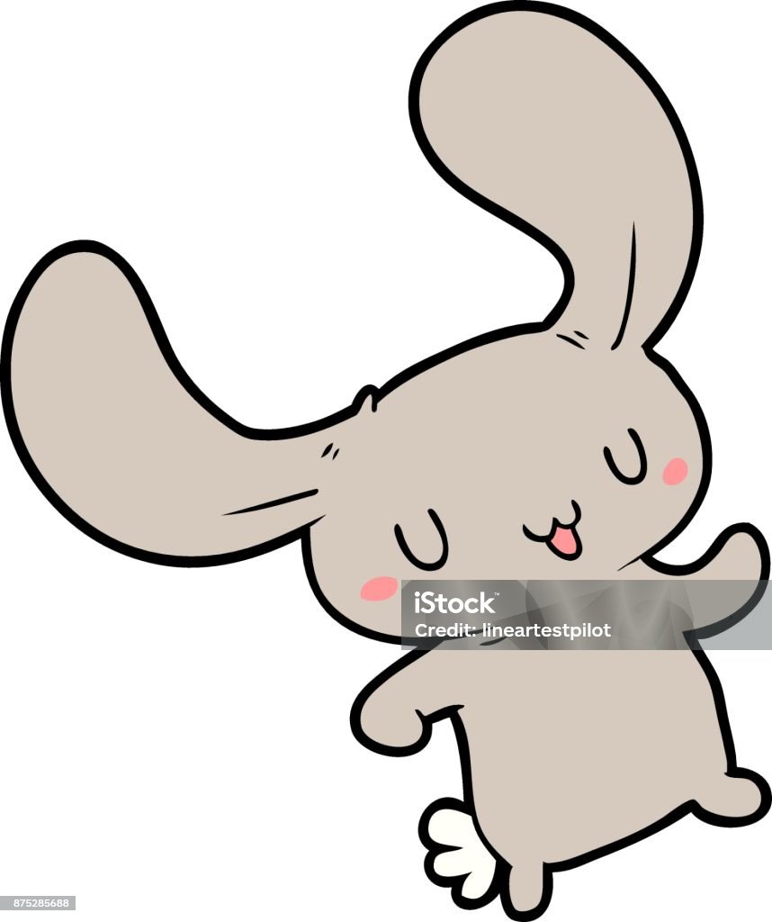 Cartoon Rabbit Stock Illustration - Download Image Now - Animal, Art ...