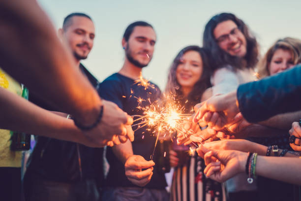istock Friends celebrating New Year 875285818