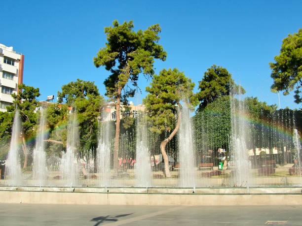 istock Dancing fountains in Antalya, Turkey 875286488