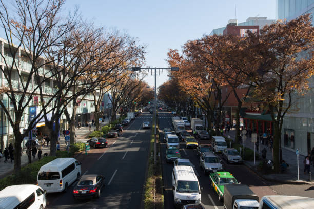 omotesanto street w tokio, japonia - omotesando hills zdjęcia i obrazy z banku zdjęć