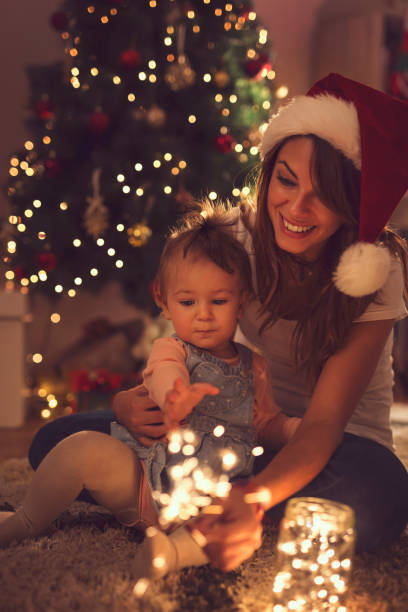 istock Sparkler on a Christmas eve 875304266