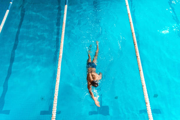 istock swimmer in competition swimming pool 875314068