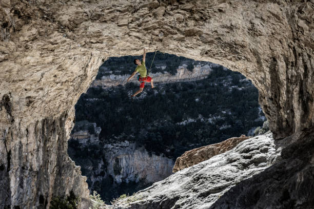 istock Rock climbing Rodellar Aragon Spain 875316610