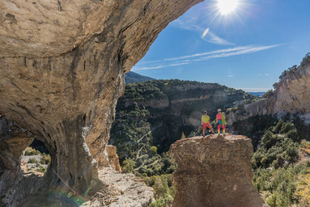 istock Rock climbers in Rodellar Aragon Spain 875316728