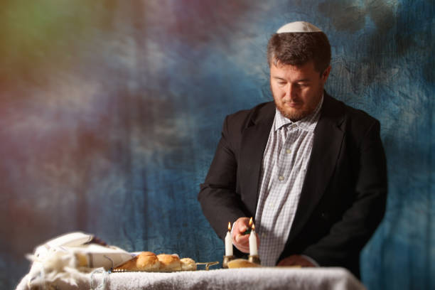 istock Homemade challah on Shabbat 875328090